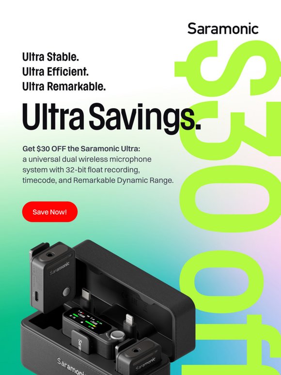 Save $30 on the Ultra!