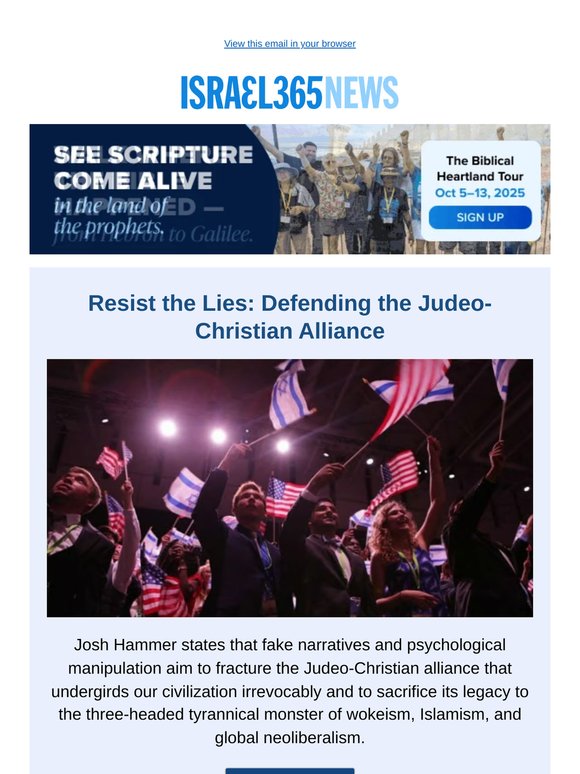 Resist the Lies: Defending the Judeo-Christian Alliance and Today's Top Stories