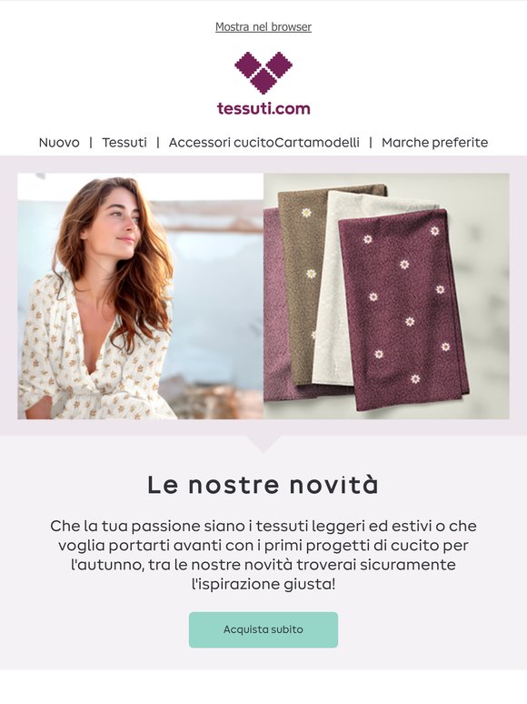 Novità - Sono arrivati tanti tessuti nuovi