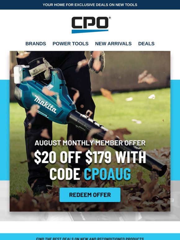 AUGUST MEMBER PERK: Take $20 OFF Your Order