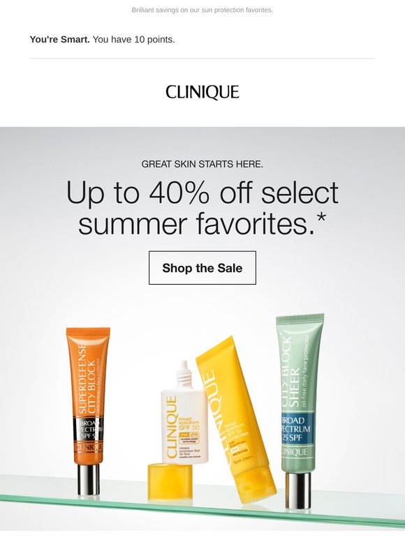 Going FAST 🌟 Up to 40% off skincare, SPF & more.