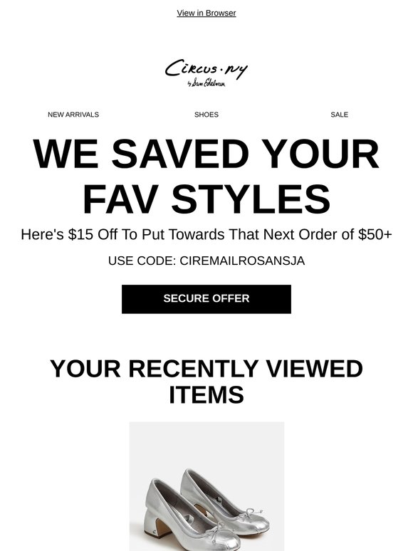 Limited availability: Order today with $15 off $50+