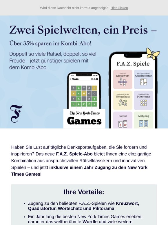🧩 Tägliche Denksportaufgaben – jetzt mit F.A.Z. und The New York Times