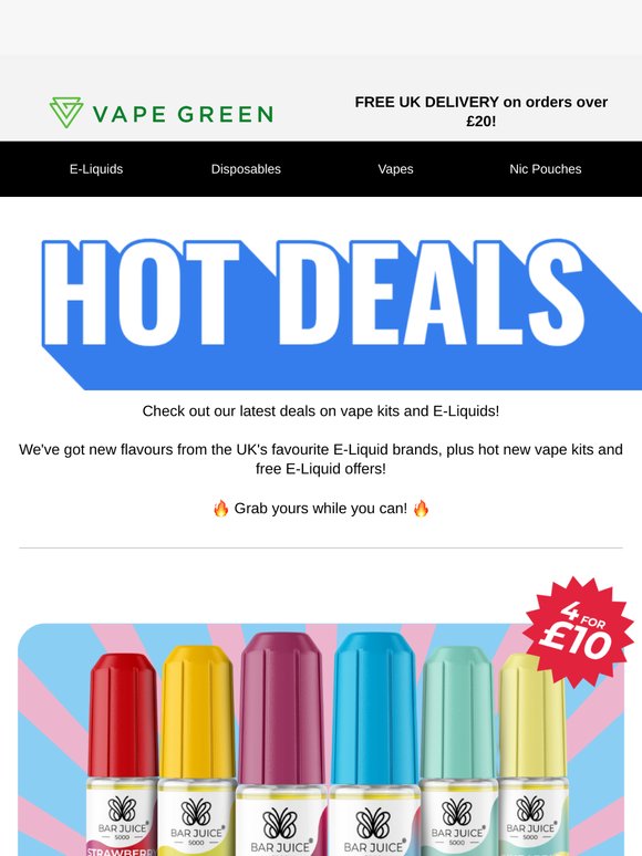 ⚡ Hot Deals on Vape Kits & Juice!