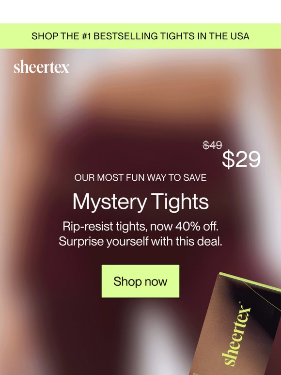 TIGHTS ROULETTE: $29 A PAIR