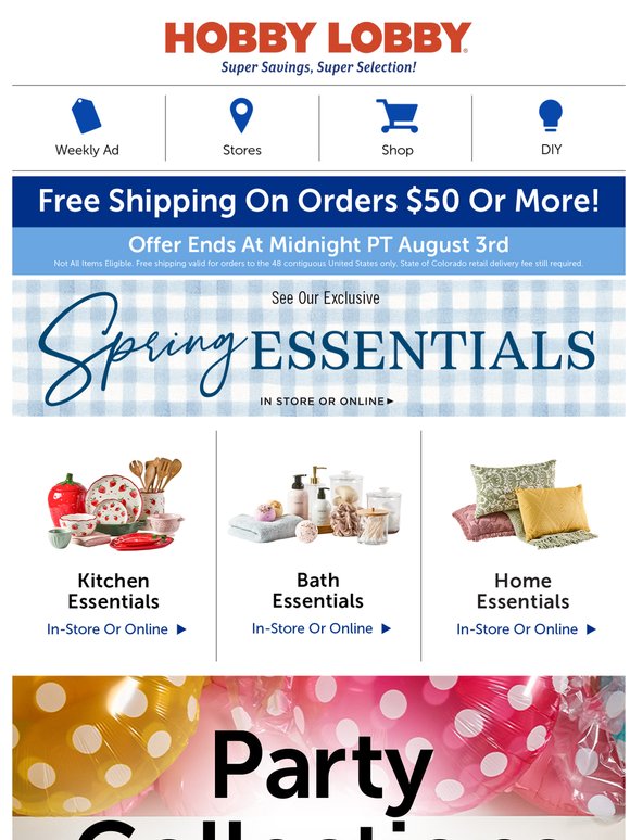 Shop Party Supplies Must-Haves! 🎉