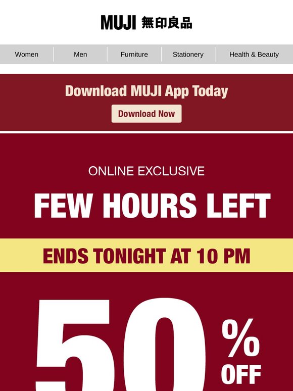 50% OFF! FEW HOURS LEFT 😱