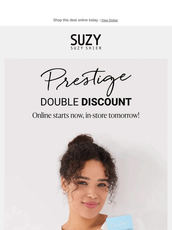 PRESTIGE DOUBLE DISCOUNT STARTS NOW
