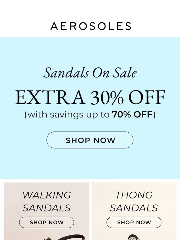 Grab Your Sandals-They're on Sale!