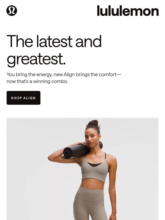 New for you: Align gear coming in hot