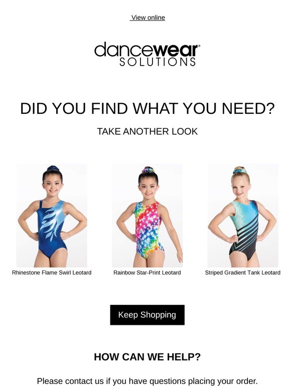Still interested? Get the dancewear you need now