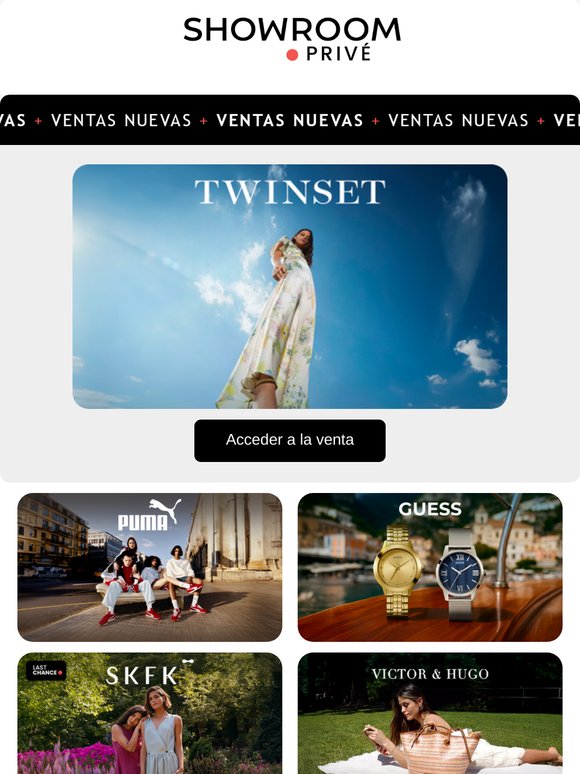 TWINSET, EXE, PUMA y 13 ventas más ya en línea