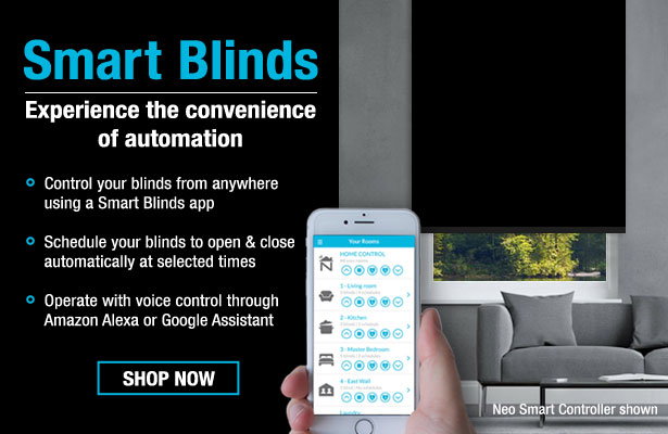 Smart Blinds. Experience the convenience of automation.