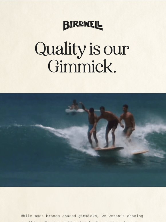 Quality is our Gimmick