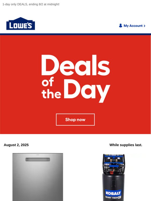 DEALS: Ending tonight at midnight.