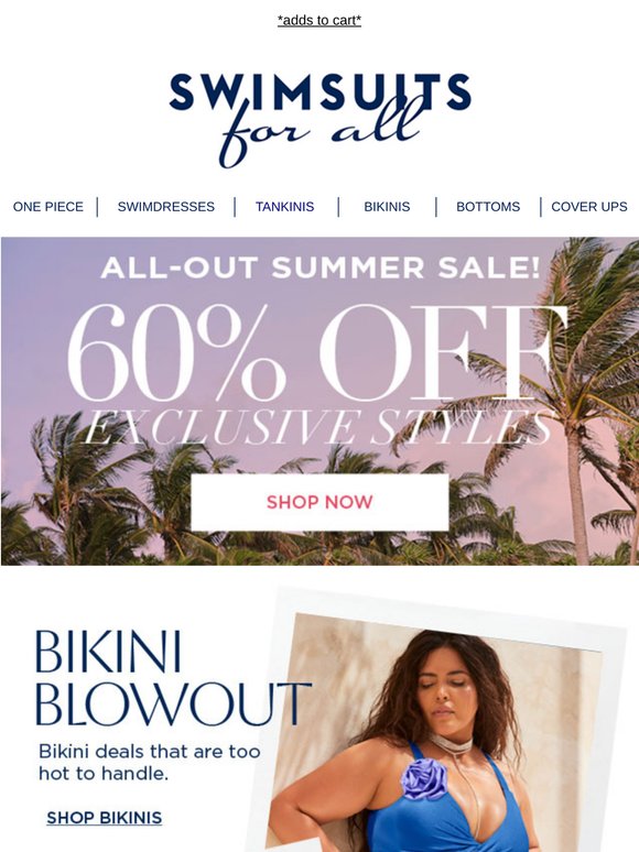 Go all out! 60% off select styles!