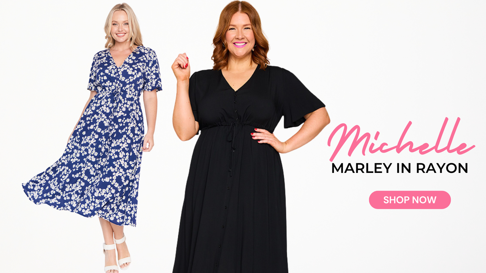 Meet Michelle our Marley Dress in Rayon