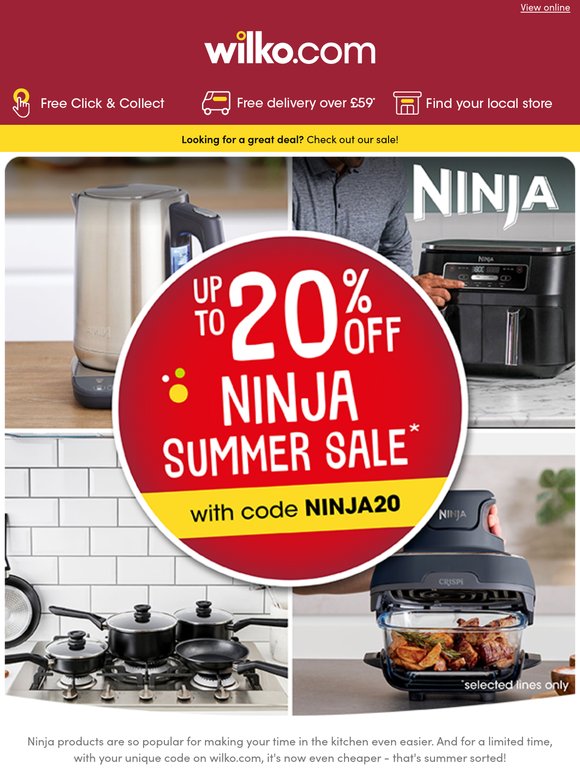 Up to 20% OFF Ninja | Revamp your cooking!
