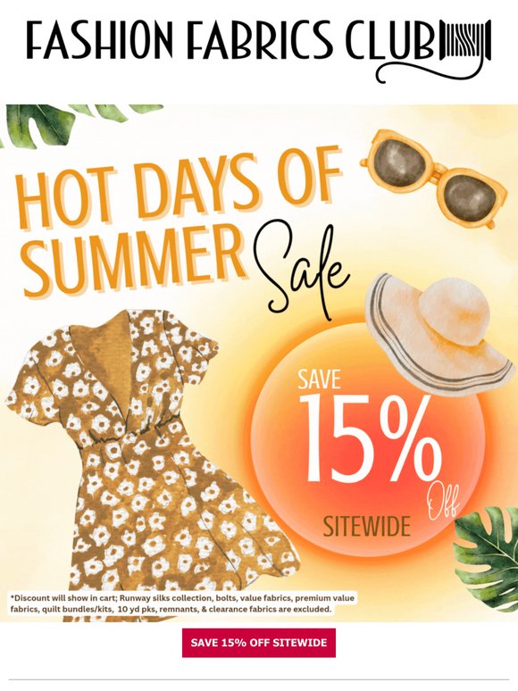 15% Off Sitewide – Hot Flash Sale 🔥
