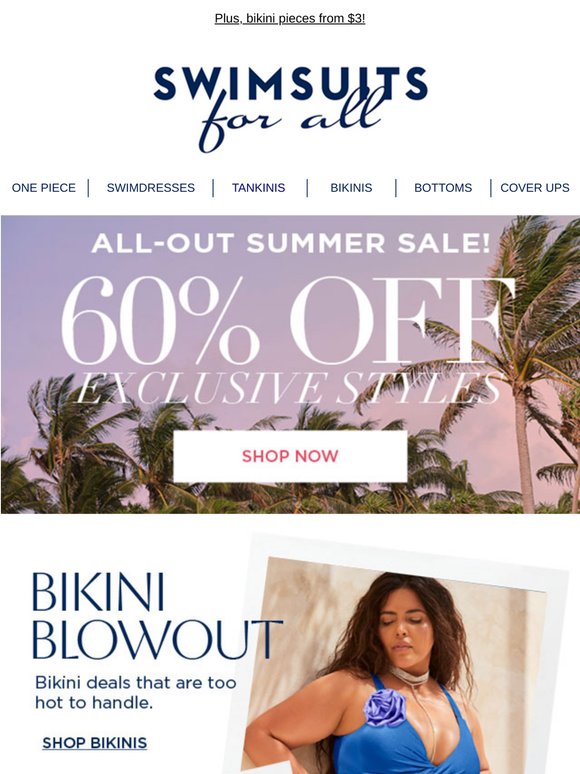 60% Off Your Favorite Styles Starts NOW!