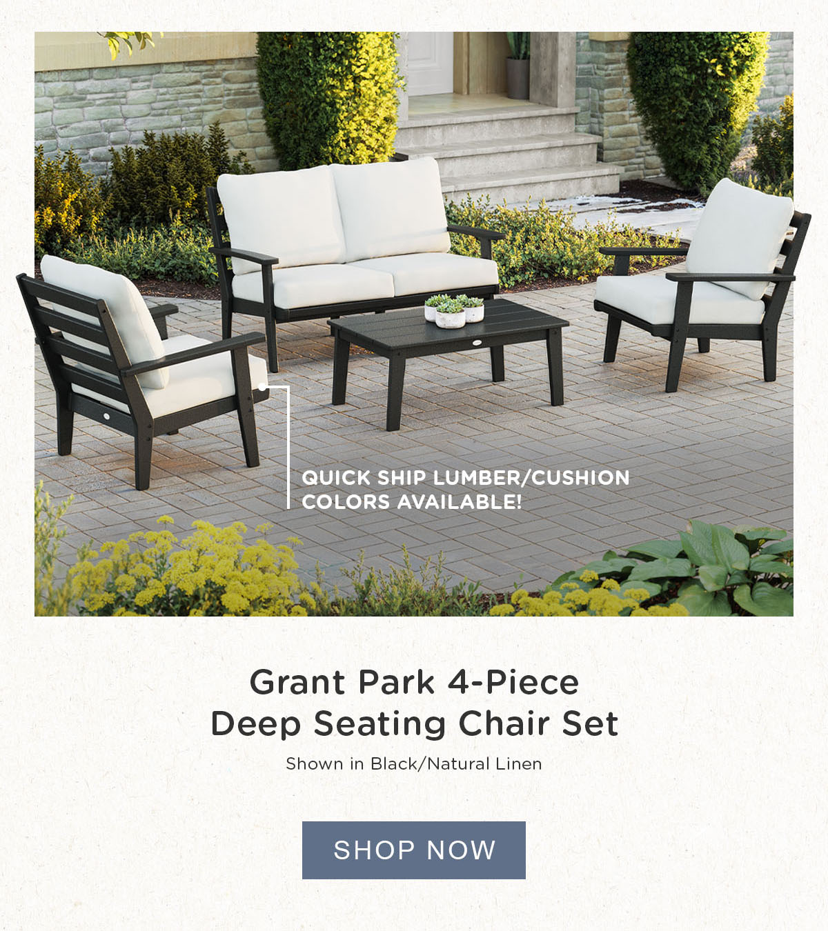 Shop Grant Park 4-Piece Deep Seating Chair Set