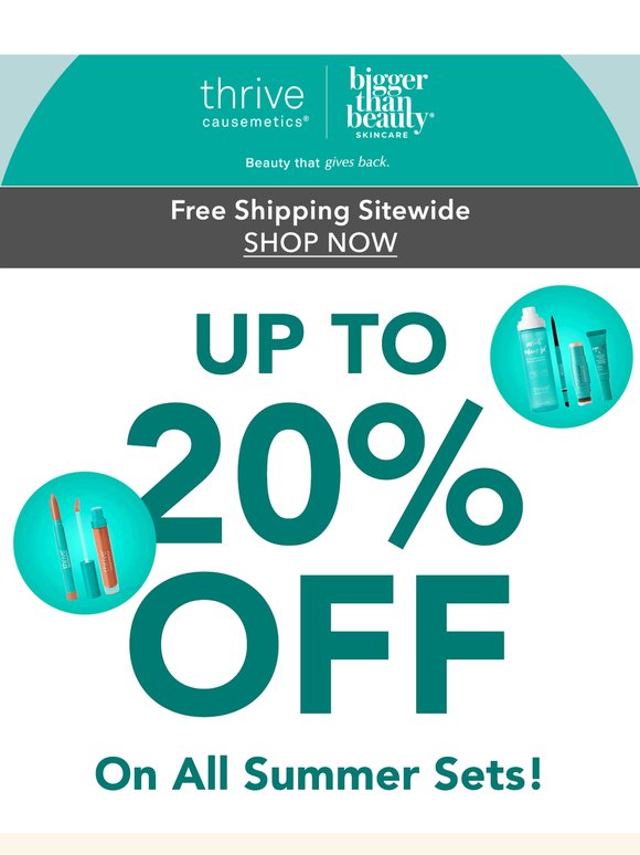Act Fast! Free Shipping + Up To 20% Off ☀️