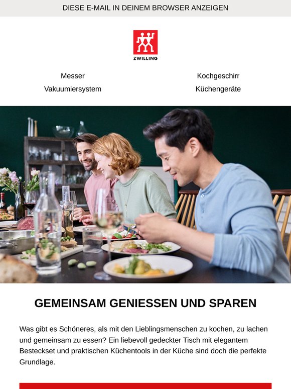 Gemeinsam essen, gemeinsam sparen