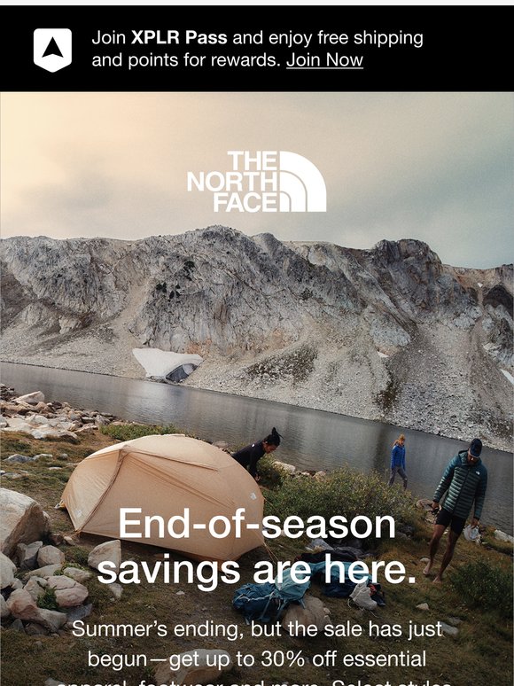 Up to 30% off? Adventure’s on.