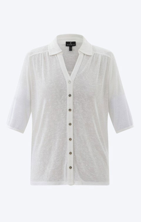Marble Oversized Short Sleeved Jersey Shirt