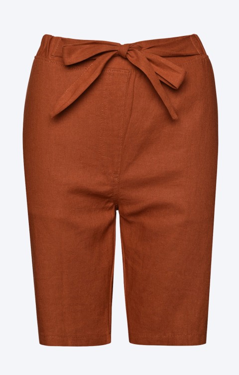 Ladies Linen Mix Shorts