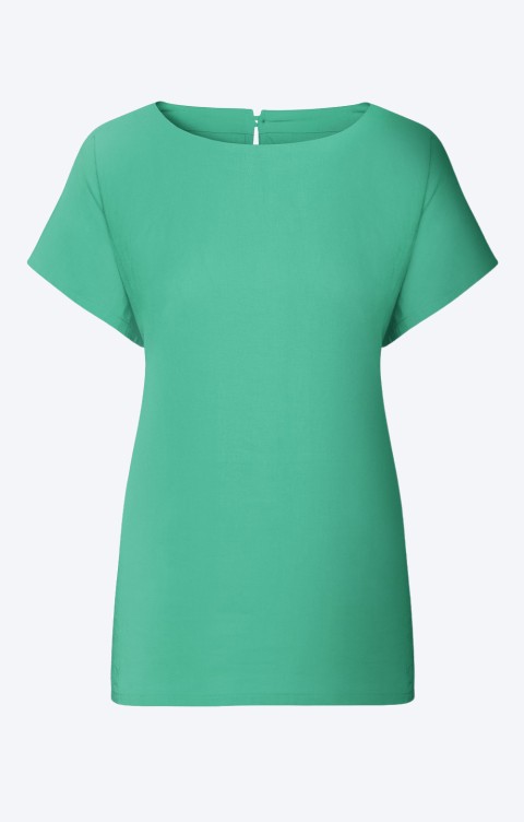 Ladies Linen Blend Crew Top