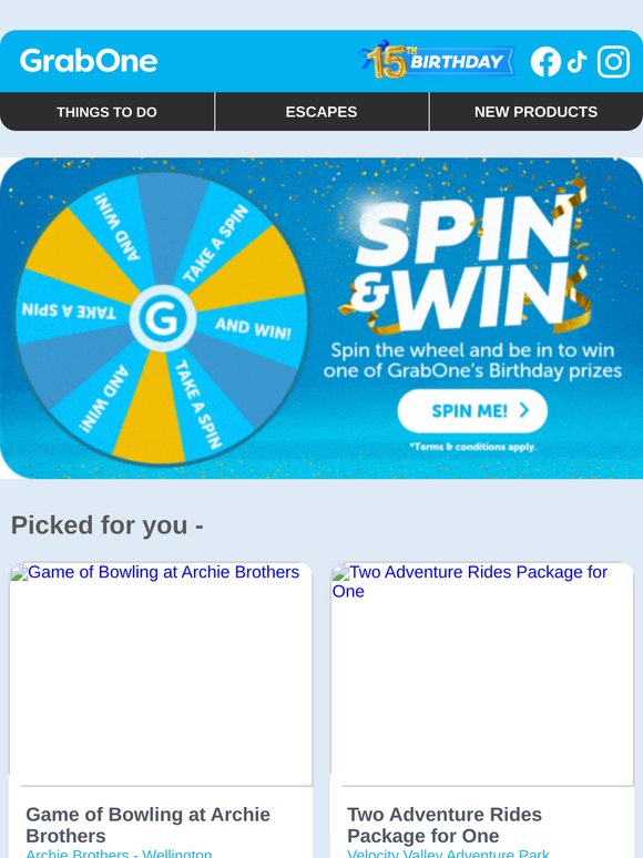 Game of Bowling at Archie Brothers from $12 | Two Adventure Rides Package for One from $99
