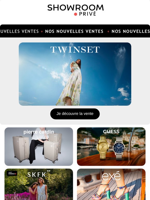 TWINSET, PUMA, PIERRE CARDIN et 14 nouvelles ventes en ligne aujourd'hui
