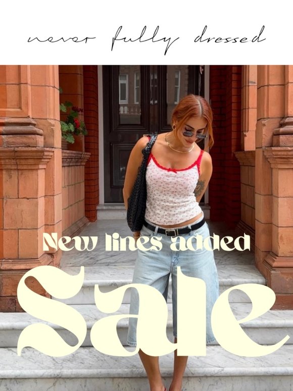 SALE: New Lines Added 🌞