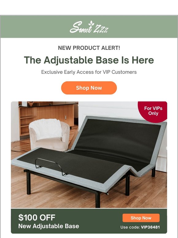 New Adjustable Base — $100 Off This Weekend Only