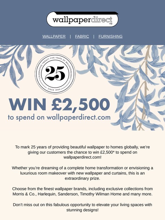 WIN £2,500 for a home transformation 🏠
