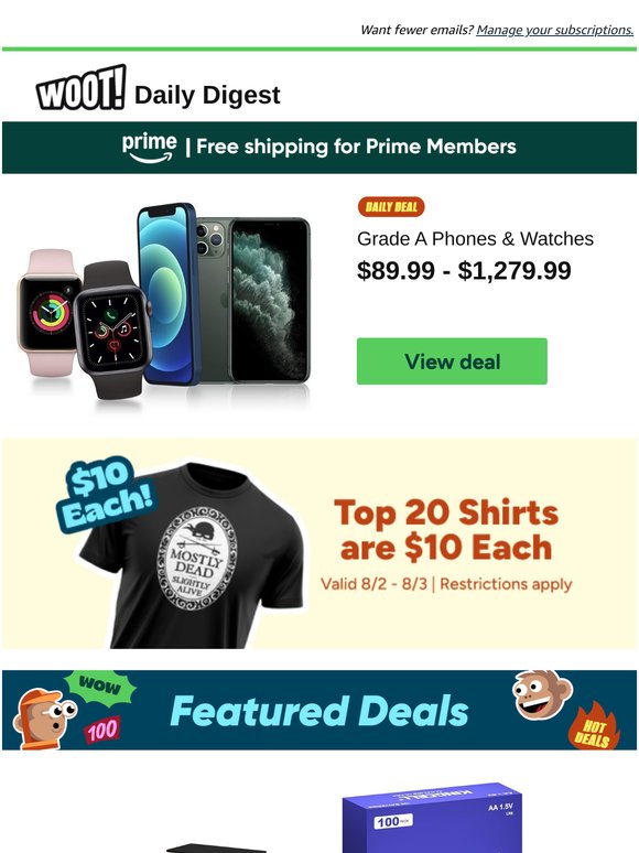 Daily Digest: Grade A Phones and Watches and more!