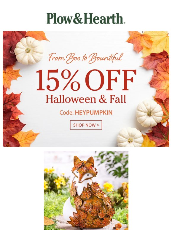 Too Cool for Ghouls? Not with 15% off Halloween & Fall
