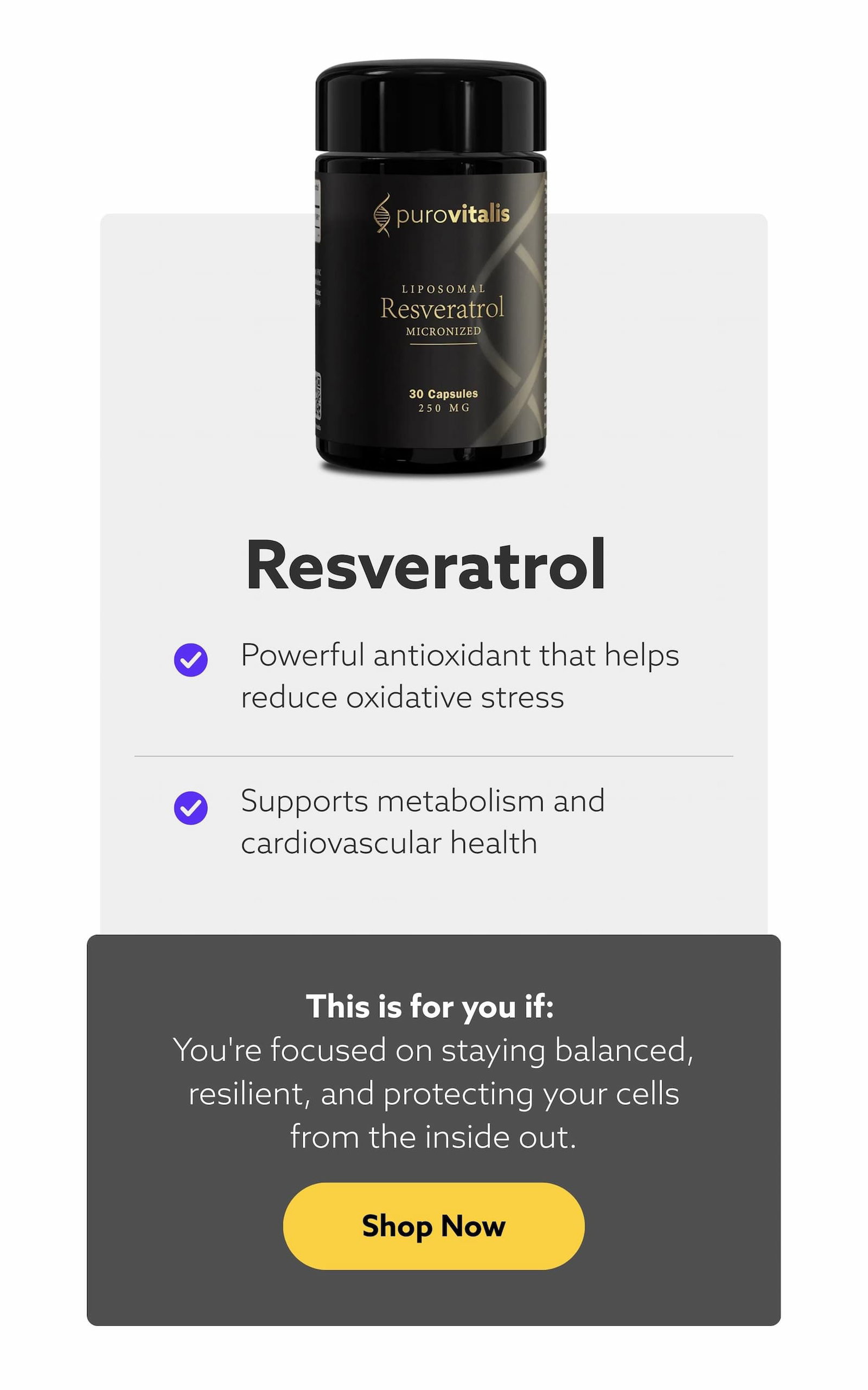 Resveratrol  | Shop Now