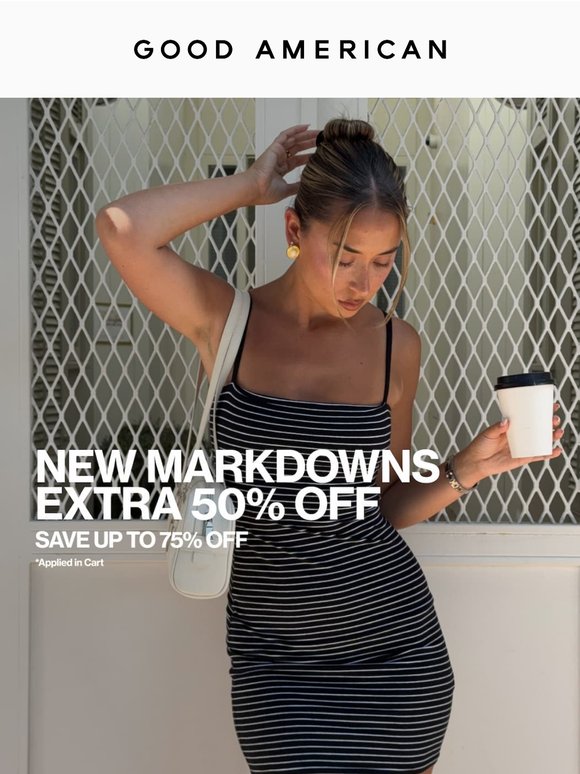 ENDS SOON: Extra 50% Off Hundreds of New Markdowns