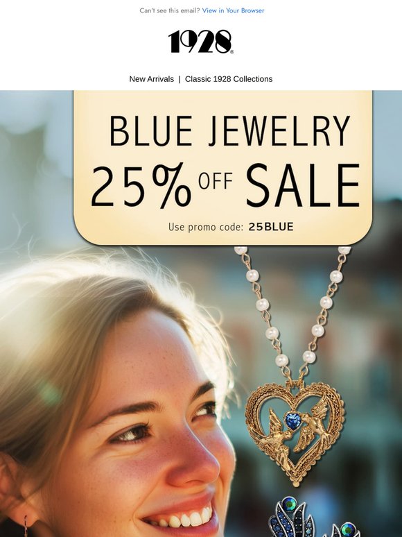 Unlock 25% Off Blue Jewelry ✨