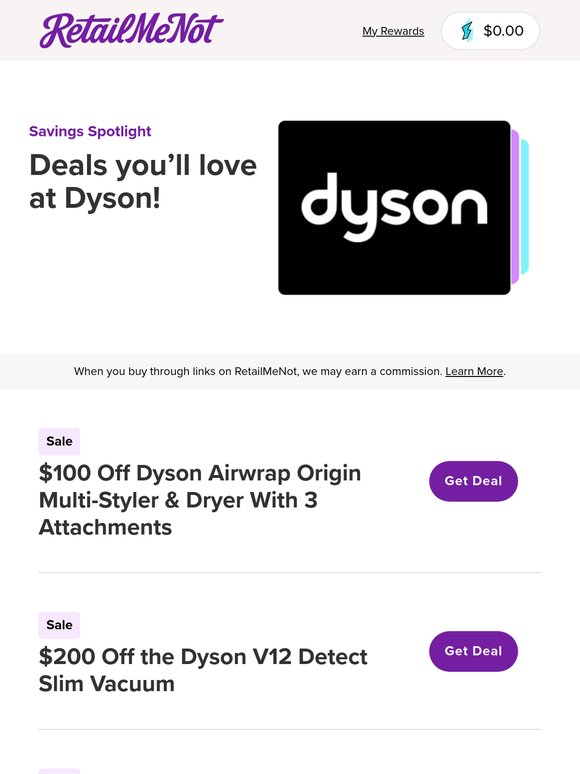 ✨ Dyson: $100 Off Dyson Airwrap + $200 Vacuum & More!