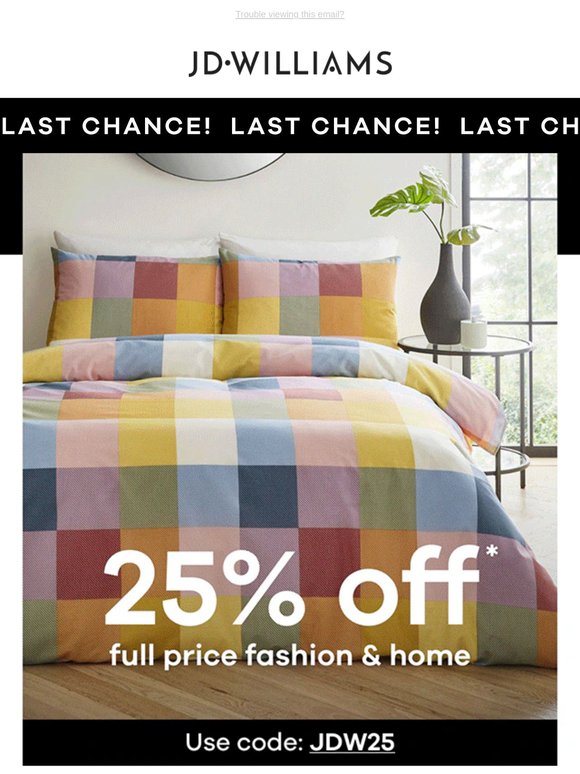 Last chance for 25% off   !