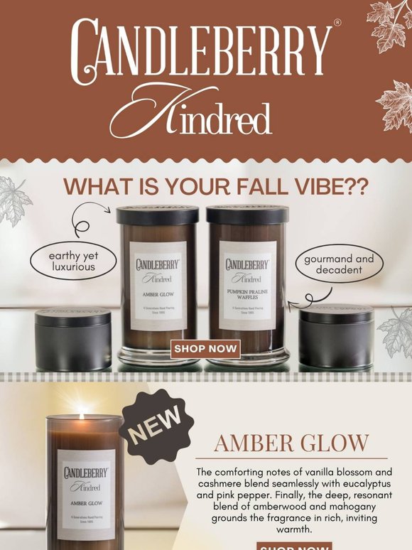 FALL vibes calling! Pick your signature scent!