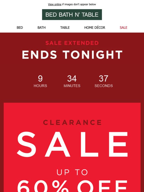CLEARANCE SALE EXTENSION 💃 Ends Tonight!