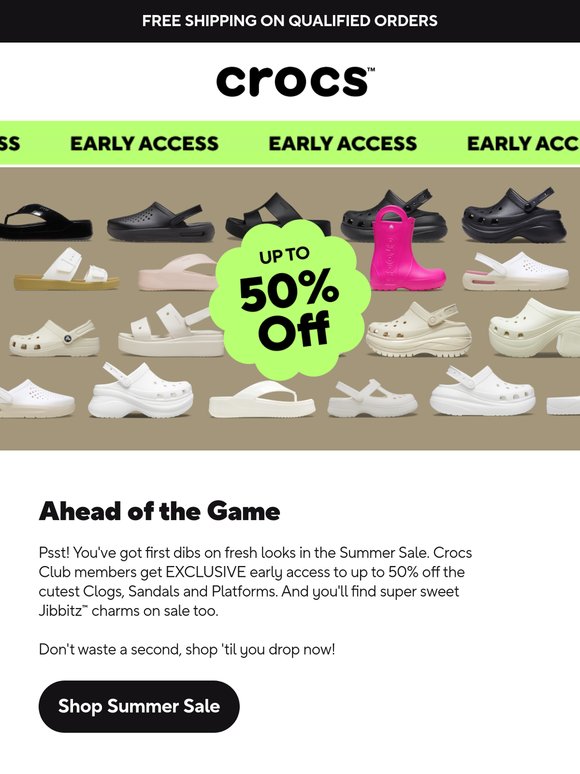 Summer Sale Early Access: Up to 50% off!
