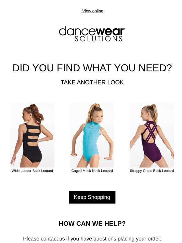 Still interested? Get the dancewear you need now