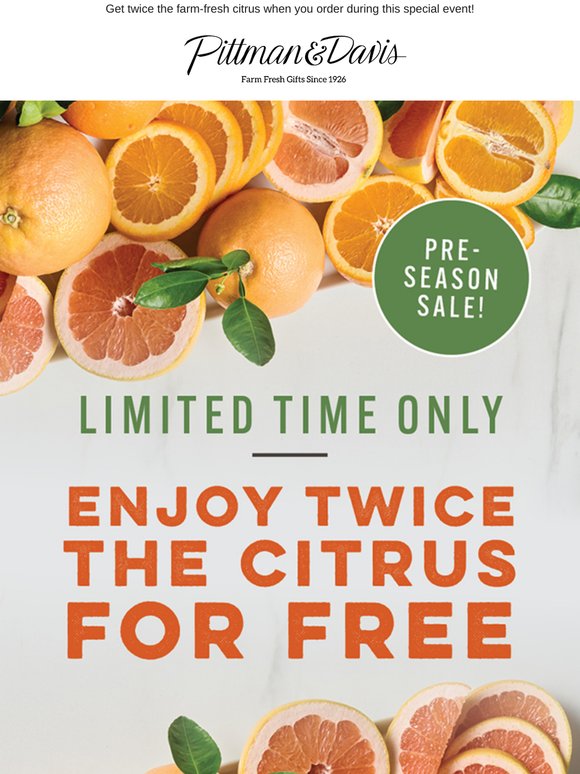 🍊🍊 Twice the Citrus, Same Thoughtful Care - Yours FREE!