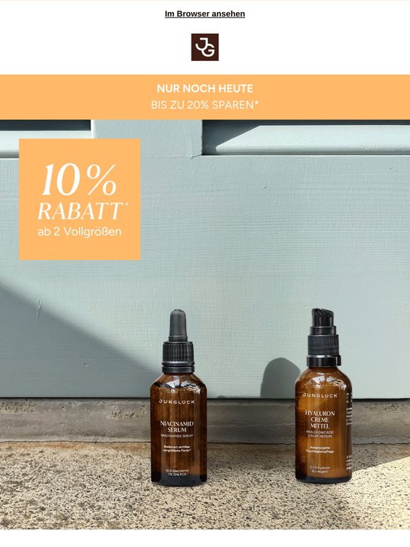 Bis zu -20% im Summer Sale 🤩 nur noch heute