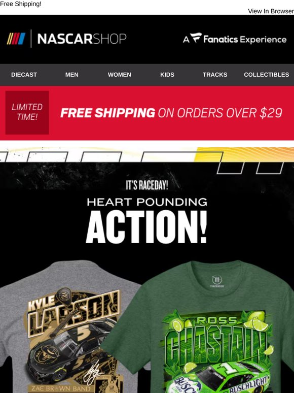 Shop Gear For Action Packed Race Days->